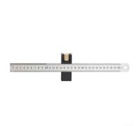 UTTASU Precision Steel Ruler Stop Block With Adjustable Clamp For Woodworking, Includes Right Angle Ruler, 75X28x15.5mm(2pcs)