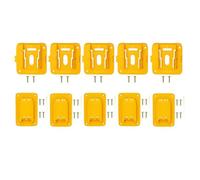 UTTASU Set of 10 Battery and Tool Holders Compatible with 20V and 60V Batteries and Power Tools, Screws for Easy Installation in Garage and Workshop