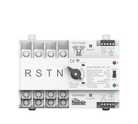 UTTASU Smart WiFi Dual Power Automatic Transfer Switch Timer Relay AC125A 110V/220V/400VAC 50/60Hz Electrical Manual Operation Uninterruptible Power Supply Remote Control(4P 125A 400V)
