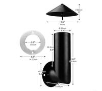 UTTASU Steel Smoke Stack Chimney Replacement Kit For Traeger For Chef Pellet Grill Smokers With Gasket Cap Flue Pipe Screws Enhanced Airflow Temperature Control BBQ Parts