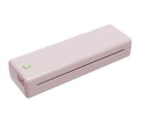 UTTASU Travel-Friendly Thermal Printer Wireless A4 Paper Support Portable Printing Solution High-Resolution Output Compact Lightweight Design(Pink)