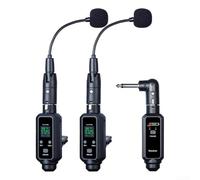 UTTASU UHF Saxophone Wireless Microphone System Low Latency Performance Metal Instrument Mic With 800MAh Battery For Musicians Stage Recording Studio(One and Two)