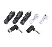 UTTASU Wireless Microphone System UHF Band With Extended Transmission Distance And Clear Sound Ideal For Musicians And Mixers Using XLR Transmitters(One and Two)