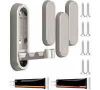 UTTDP 4PCS Foldable Wall Hooks - Zinc Alloy Folding Hooks for Space-Saving Home Organization in Bathroom,