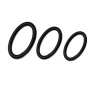 UTTDP 5Pcs Open Oval Ring Metal Spring Snap Clasp - Versatile Bag Strap Clip Buckle for Garments, Dog Collars, and More(Black,54mm)