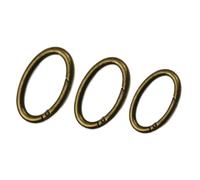 UTTDP 5Pcs Open Oval Ring Metal Spring Snap Clasp - Versatile Bag Strap Clip Buckle for Garments, Dog Collars, and More(Bronze,54mm)