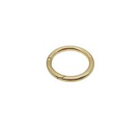 UTTDP 5Pcs Openable Metal Spring Gate O Ring Keyring - Versatile Snap Clasp Clips for Bags, Belts, and Luggage(Gold,42mm)