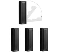 UTTDP Foldable Invisible Hook - 4PCS Heavy Duty Zinc Alloy Retractable Wall Hooks for Coats,(Black)