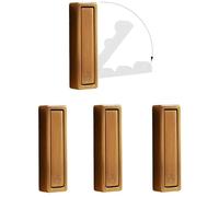 UTTDP Foldable Invisible Hook - 4PCS Heavy Duty Zinc Alloy Retractable Wall Hooks for Coats,(Brass)