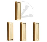 UTTDP Foldable Invisible Hook - 4PCS Heavy Duty Zinc Alloy Retractable Wall Hooks for Coats,(Gold)