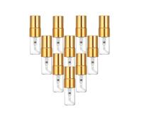 UTURAL 20PCS Mini Spray Bottles Clear Glass Refillable Fine Mist Perfume Atomizer Portable Container with Gold Lids for Cleaning, Essential Oils, Travel (2ml)