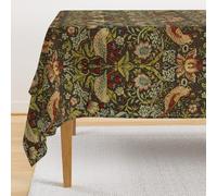 UTURET 60" X 84"William Morris Tablecloth - Strawberry Thief - Damask Classic Floral Bird Tablecloth