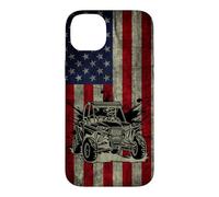 UTV American Flag - Off Road Side By Side ATV Case for iPhone 14 Plus