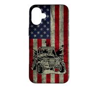 UTV American Flag - Off Road Side By Side ATV Case for iPhone 16 Plus