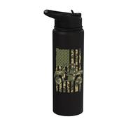 UTV American Flag - Off Road Side By Side ATV Patriot Stainless Steel Insulated Water Bottle