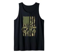 UTV American Flag - Off Road Side By Side ATV Patriot Tank Top