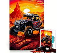UTV ATV Off Road Puzzle for Adults 1000 Pieces Memory Play Game Firm Fit Secure Assembly Meaningful Connection Building Game (50x75cm)