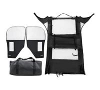 UTV Cab Enclosure with Windshield, Mesh Windows, and Rear Dump Bed Fit for UTV Cab Enclosure Fit for Kawasaki Mule 600, 610, 610 4x4, 610 4x4 XC (2015 models and older)