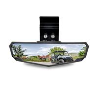 UTV Center Rear View Mirror, SAUTVS Premium Convex RearView Mirror for Polaris Ranger 570 900 1000 Crew/Can Am Defender 2015-2021 Accessories