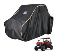 UTV Cover 2 Seater Small Size Compatible with ZForce 800 950 500 / Uforce 600 1000, Windproof Strips Buckle Defying The Gale Waterproof PU Fabric Heavy Duty 2-3 Seat