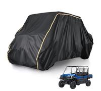 UTV Cover 4 Seater 420D Waterproof Small Compatible with Ranger Crew 570 / Mule PRO-FXT PRO-DXT/John Gator/Wolverine, 4-6 Heavy Duty with Reflective Strips