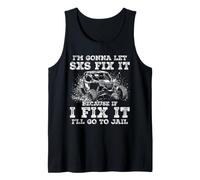 UTV Offroad SXS Funny Riding Four Wheeler Mudding Tank Top