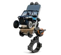 UTV Phone Mount Heavy Duty Anti Vibration UTV Phone Holder 360° Adjustable Aluminum Alloy Brackets for SXS RZR X3 Ranger, Fits 1"-2" Roll Cage, 8 Claws Securely Holds 5.4"-7.2" Phones Accessories
