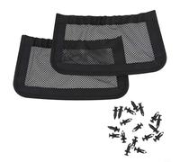 UTV Rear Seat Cargo Net with Backrest Storage for Can-Am Defender, Heavy Duty Mesh Organizer, Direct Replacement for OEM 715003019, Black