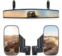 UTV Rear View Mirror for Segway Villain SX10 2021 2022 2023 2024 2025 2026, Side by Adjustable Foldable with Shatter Resistant Glass, Fits 1.75-2 Inch Roll Cage(A)