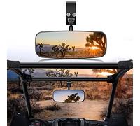 UTV Rear View Mirror, Frokom RZR center rear view mirror for 1.75"-2" Roll Bar Cage fits Polaris RZR 1000 XP Turbo PRO XP R Talon pioneer 1000 YXZ 1000 Teryx Kawasaki Mule,Convex&Adjustable