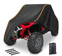 UTV RZR 2 3 Seater UTV Cover Waterproof 420D StarknightMT Heavy Duty Protective Cover Compatible with Polaris RZR Ranger Commander Defender YXZ 1000R Rhino Pioneer Maverick Sport Zforce
