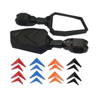 UTV Side By Side Mirrors - 2PCS Wide-Angle Rear View Mirrors, Automatic Folding Side Mirrors | ATV Replacement Mirrors, Double Take Mirrors for Enhanced Visibility, Adjustable Side View Mirrors