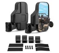 UTV Side Mirrors for Can-Am Defender Pro HD10 2020-2025, Adjustable Rear View for By Clamp Mount Designed for 1.75-2 Inch Roll Cage