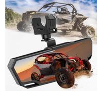 UTV Side Mirrors for Polaris Commercial Ranger XP EPS 2001-2026, 360 Degree Rotatable Side by Side Mirror Adjustable Foldable Design Off Road Riding,B