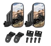 UTV Side Mirrors, Frokom ranger side mirrors fit Pro-Fit Polaris Ranger General and Compatible with Can-Am Defender Maverick Trail w/Profiled Tube Break away Adjustable utv Mirrors