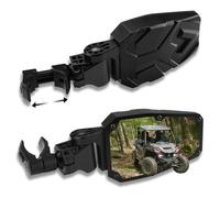 UTV Side Mirrors,UTV Mirror Automatic Folding and Resetting in The Event of Collision,Fits 1.5"-2"Roll Bars Compatible with Polaris RZR,Can Am X3, Honda Pioneer, Kawasaki Mule, Cfmoto Zforce