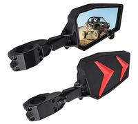 Utv Side Mirrors，UTV Mirrors Fits 1.75-2" Roll Bar Compatible With Polaris Rzr 800 900 1000 Xp Turbo Pioneer Rhino Mule Teryx W,Rear View Accessories Black Orange Blue Red,Adjustable Aluminum Clamp