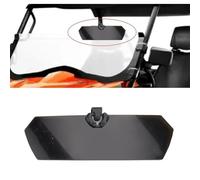 UTV Sun Visor Windshield for ATV, Compatible with for POLARIS RZR and Can-Am, Acrylic Glass Anti-Scratch, Black