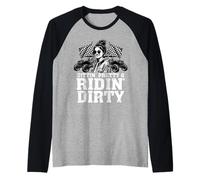 UTV SxS Sittin Pretty Off Road Girl Passenger Princess Raglan Baseball Tee