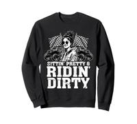 UTV SxS Sittin Pretty Off Road Girl Passenger Princess Sweatshirt