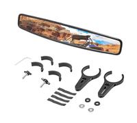 UTVs Center Rear View Mirror | Aluminum Clamp Center Mirrors - Firmly Fixed Wide Rearview Powersports Accessories for Racing Rough Roads UTVs