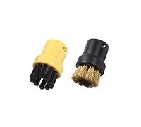 UTVTNPUKM 2Pcs/Set Round Brush For Karcher SC1 SC2 SC3 SC4 Steam Cleaning Copper Brushes Adapter Attachment Home Nozzle Vacuum cleaner accessories(Army Green)