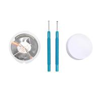 UTYDPLKHG 2pcs Watch Hands Remover Lever Type Puller, Professional Watch Hand Removal Tool Kit with 50pcs Protective Films for Hour Minute Second Hands Replacement, Alloy Watchmaker Repair T