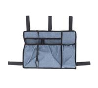 UTYDPLKHG Wheelchair Hanging Bag, Armrest Side Storage Bag, Large Capacity Oxford Cloth Wheelchair Accessory with Easy - Hang Design for Daily Essentials (Blue)