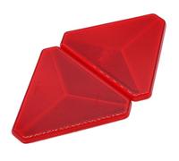 UTYSRFgkjlol Reflective Warning Triangle 2x Red Rear Reflectors Triangle Reflective Gate Post Safety Screw Fix Car Tail(Red)