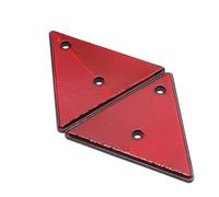 UTYSRFgkjlol Reflective Warning Triangle 2x Red Rear Reflectors Triangle Reflective Gate Post Safety Screw Fix Car Tail(A)