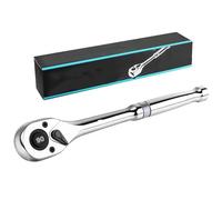 UTYSRFgkjlol Torque bar 3PCS Drive Ratchet, 1/4", 3/8", 1/2" 90-Tooth Quick-Release Wrench Reversible Made Full Polished Torque Wrench(1 2)