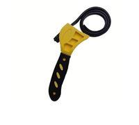 UTYSRFgkjlol Torque bar 6inch Belt Wrench Oil Filter Puller Strap Spanner Chain Opener, Adjustable Disassembly Tool Torque Wrench(Yellow)