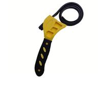 UTYSRFgkjlol Torque bar 6inch Belt Wrench Oil Filter Puller Strap Spanner Chain Opener, Adjustable Disassembly Tool Torque Wrench(Yellow)