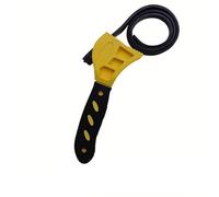 UTYSRFgkjlol Torque bar 6inch Belt Wrench Oil Filter Puller Strap Spanner Chain Opener, Adjustable Disassembly Tool Torque Wrench(Yellow 6inch)